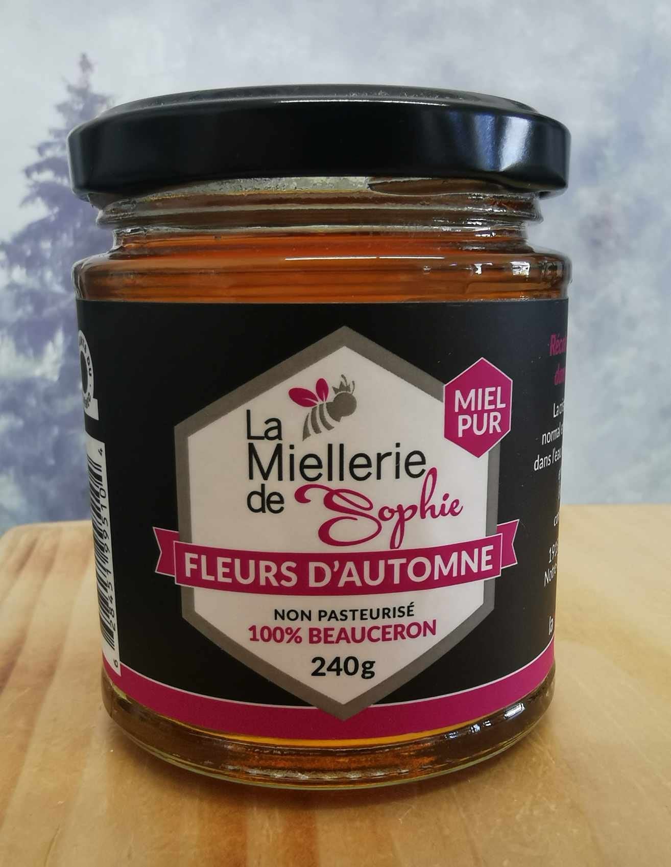 Miel fleurs d'automne - Miellerie de Sophie - 240g